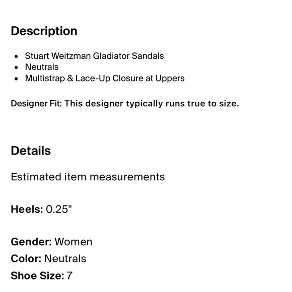 Stuart Weitzman Tan Strappy Sandals - Picture 4 of 4